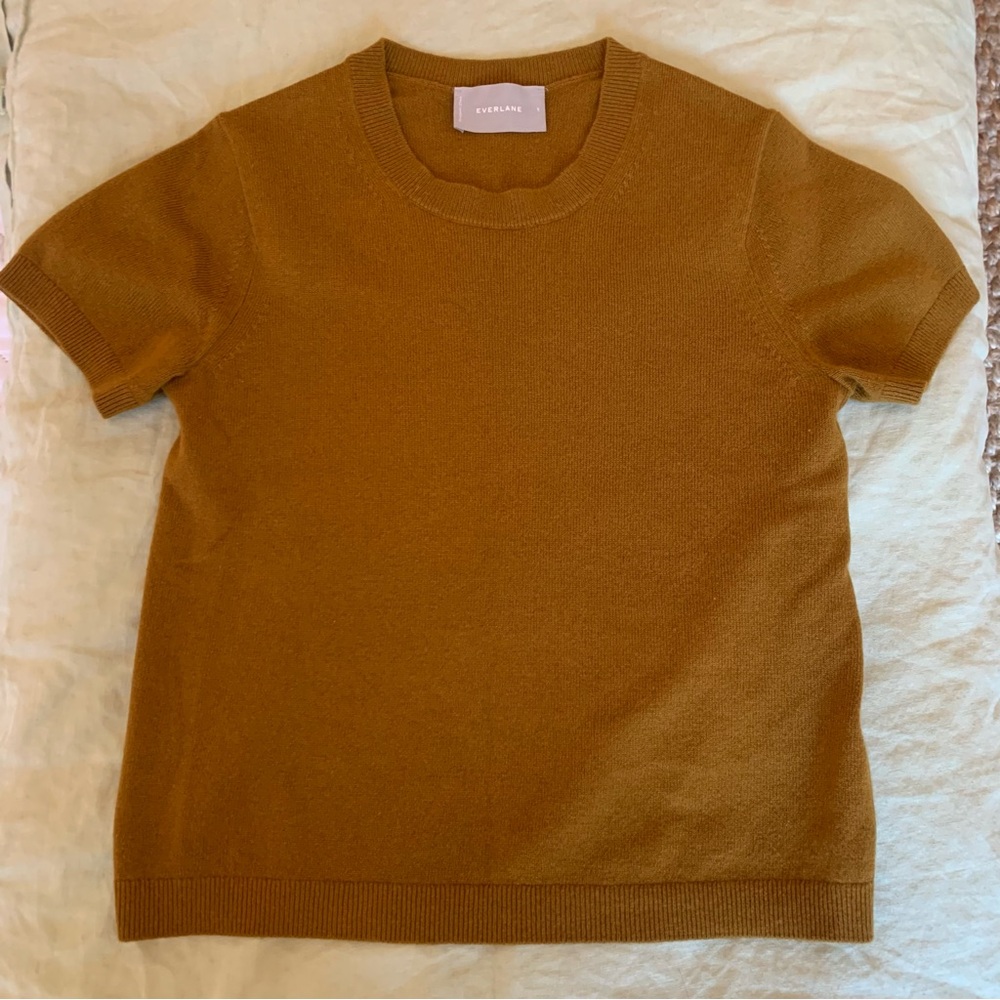 Everlane Cashmere Short Sleeve Sweater Small